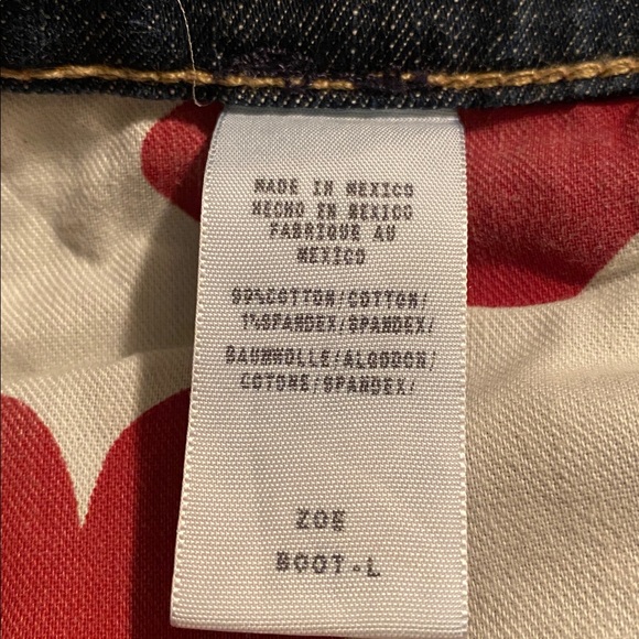 Lucky Brand NWOT Vintage Zoe Boot Cut Long Inseam Hipster Wash Size 8/29 Mexico - Picture 7 of 15